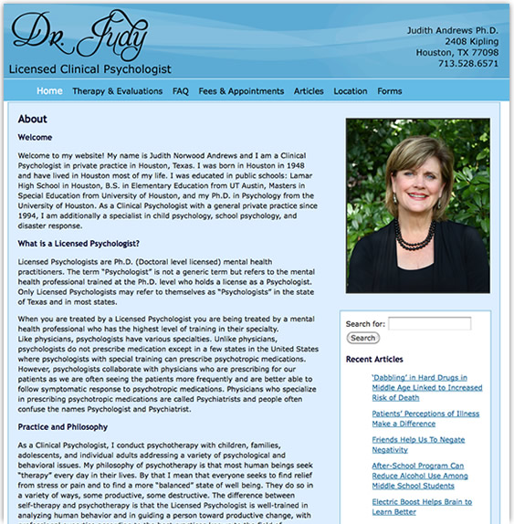 Wordpress CMS by Katy Farr Web Design